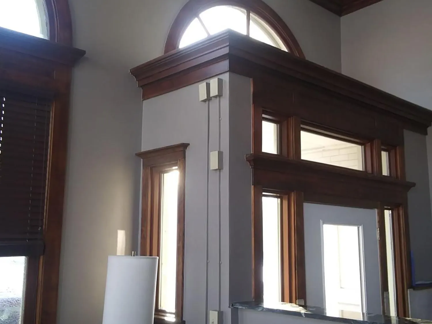 re-stained trim